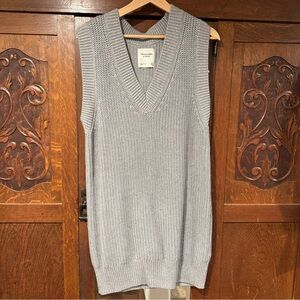Abercrombie Gray Sweater Vest Dress